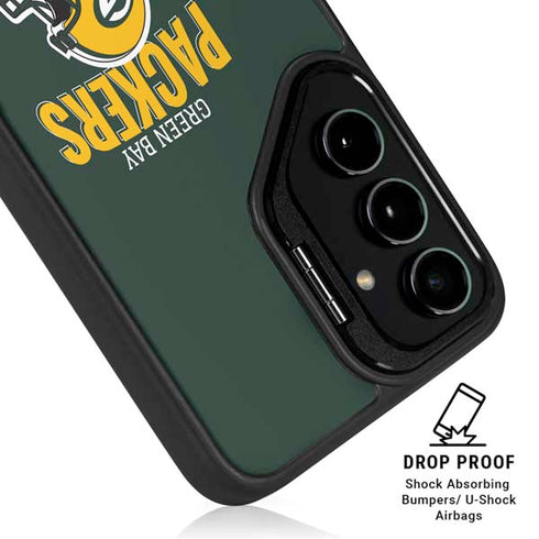 NFL Green Bay Packers Helmet Galaxy S25 Kickstand Case